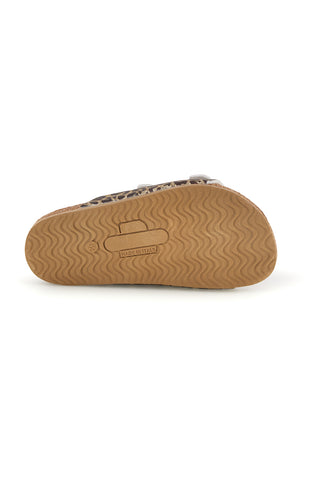Ciabatte animalier con fibbie Pittarello bio 257A206SR da Bambina | Pittarello