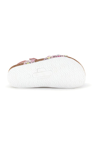Rosa Sandalen Phantasie Herzen mit Schnallen Pittarello bio 257A084SR