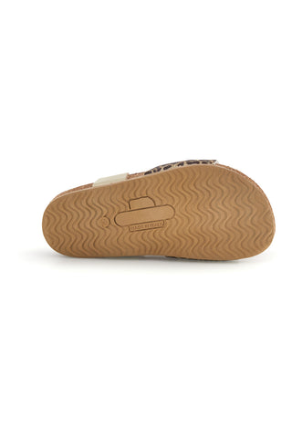 Sandali beige in vera pelle animalier Pittarello bio 257A84SR