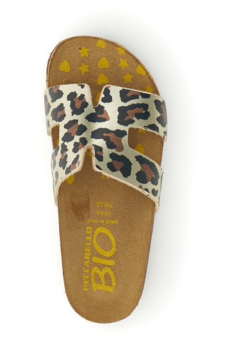 Ciabatte animalier con fascia Pittarello bio 257A800SR