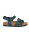 Sandali verdi camouflage con fibbia Pittarello bio 257A080SR