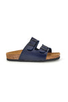 Blaue Hausschuhe mit doppelter Schnalle Pittarello bio 257A206SR