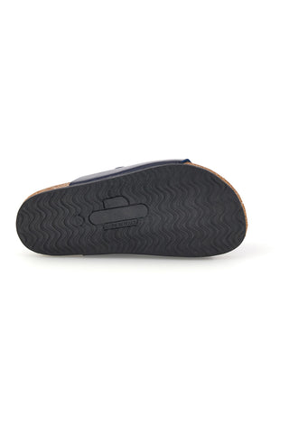 Blaue Hausschuhe mit doppelter Schnalle Pittarello bio 257A206SR