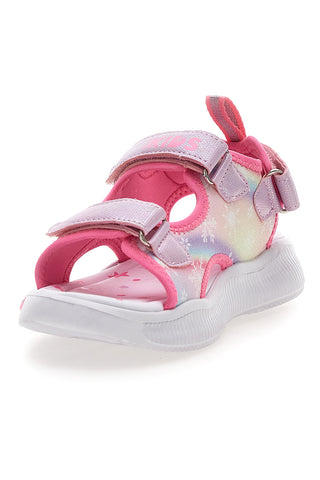 Sandali rosa con luci e strappi Pitt kids 11507
