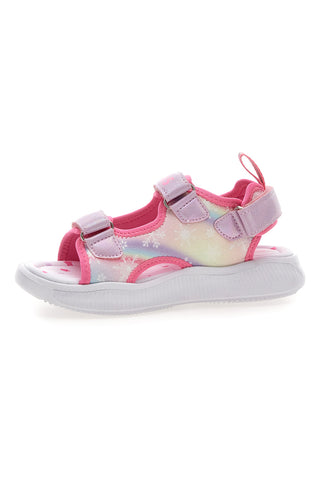 Sandali rosa con luci e strappi Pitt kids 11507
