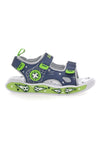 Sandali blu e verdi con strappi Pitt kids 11261