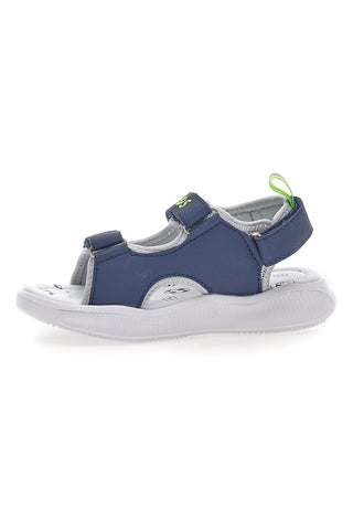 Sandali blu e verdi con strappi Pitt kids 11261