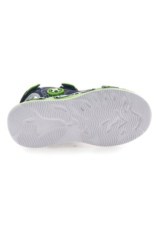 Sandali blu e verdi con strappi Pitt kids 11261