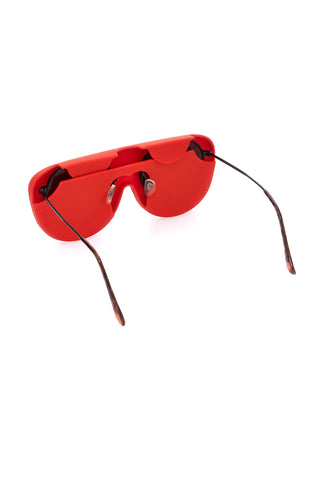 Salva occhiali rosso morbido e flessibile Indigeno Metropolitano GLASSES HOLDER 1