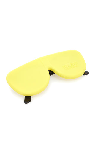 Gelber flexibler Brillenhalter aus Silikon Indigeno Metropolitano 2