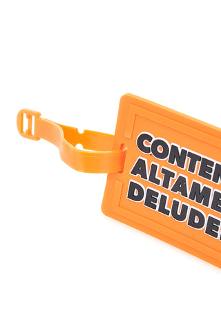 Anhänger für den orangenen Koffer „Sehr enttäuschender Inhalt“ NAMETAG 6