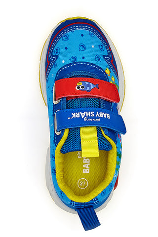 Blaue Sneakers mit Lichtern Bay Shark 7607