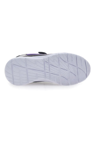 Graue und lila Turnschuhe Danke 2212