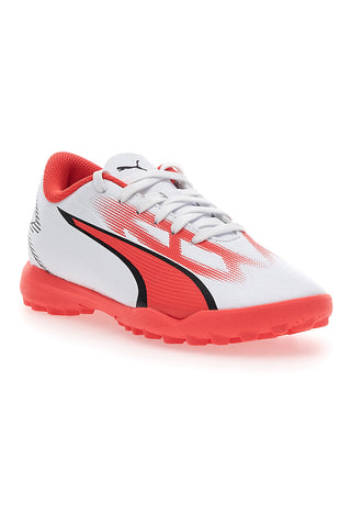 Puma Ultra Play TT Jr Fußballschuhe in Weiß und Orange