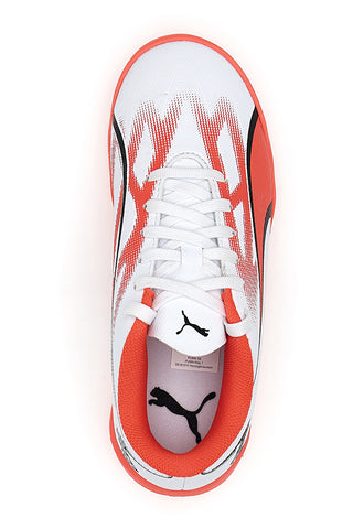 Puma Ultra Play TT Jr Fußballschuhe in Weiß und Orange