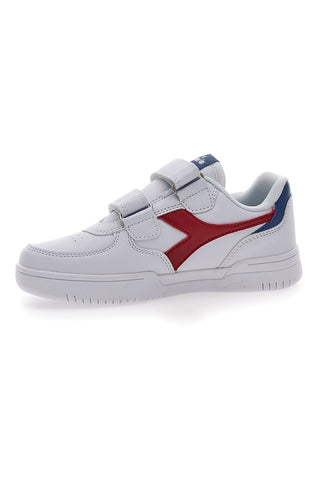 Sneakers Bianche con Velcro Diadora Raptor Low PS