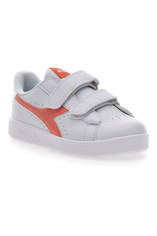 Sneakers Bianche con Velcro Diadora Game Step P PS Girl