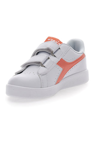 Sneakers Bianche con Velcro Diadora Game Step P PS Girl