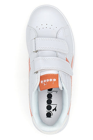 Sneakers Bianche con Velcro Diadora Game Step P PS Girl
