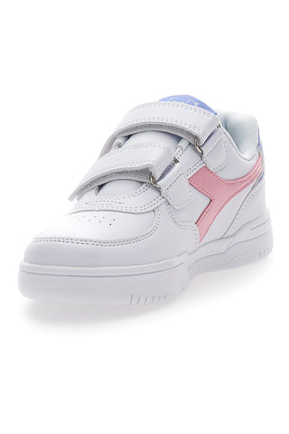 Sneakers Bianche con Logo Rosa Diadora Raptor Low Ps