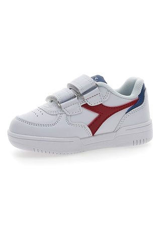 Weiße Erste-Schritte-Schuhe Diadora Raptor Low TD