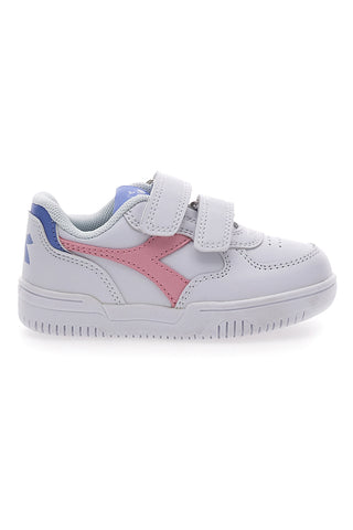 Sneakers Primi Passi Bianche con Velcro Diadora Raptor Low TD