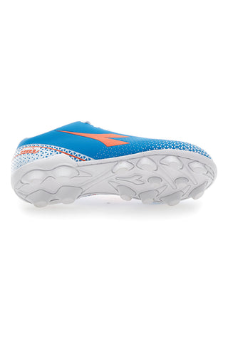 Scarpe da Calcio per Terreni Duri Azzurre con Logo Arancione Diadora Pichichi 6 Md Jr