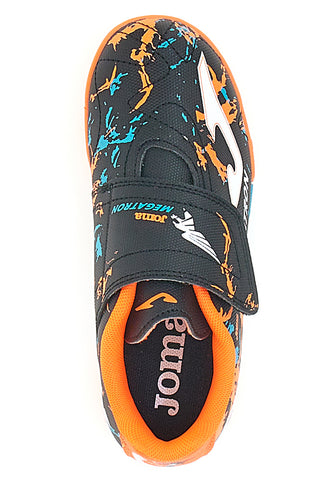 Scarpe da Calcetto Nere e Arancioni Joma Megatron Jr 2401