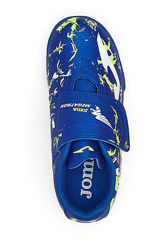 Blaue Futsal-Schuhe mit Riss Joma Megatron Jr 2404