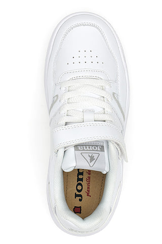 Joma Platea Low Jr 2420 Weiße Turnschuhe für Kinder
