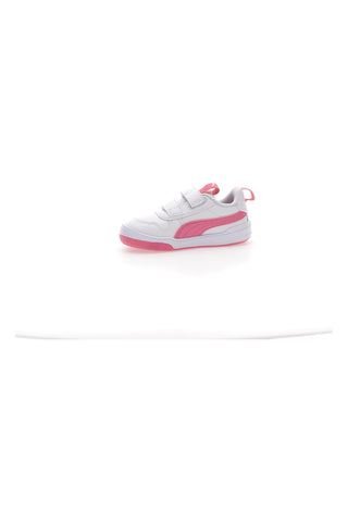Sneakers Bianche e Rosa Con Strappi in Velcro Puma Multiflex Sl V Inf