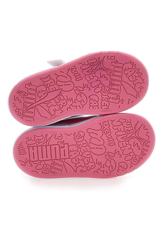 Sneakers Bianche e Rosa Con Strappi in Velcro Puma Multiflex Sl V Inf