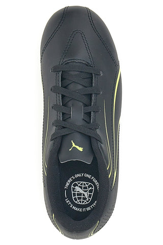 Schwarze Fußballschuhe mit Seitenfries Puma Vitoria Fg/Ag Jr