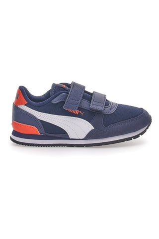 Blaue Turnschuhe mit Klettverschluss Puma ST Runner JR