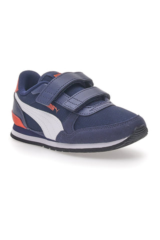 Blaue Turnschuhe mit Klettverschluss Puma ST Runner JR