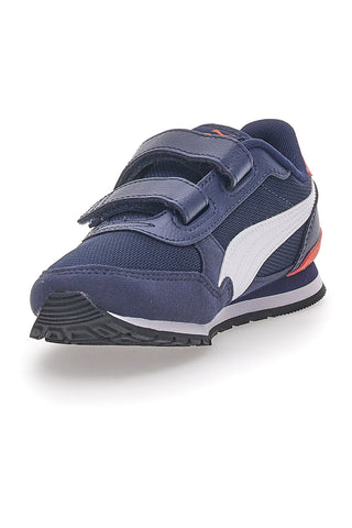 Blaue Turnschuhe mit Klettverschluss Puma ST Runner JR