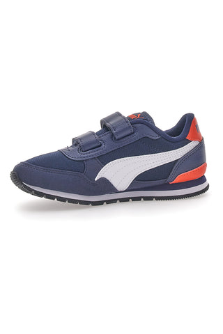 Blaue Turnschuhe mit Klettverschluss Puma ST Runner JR