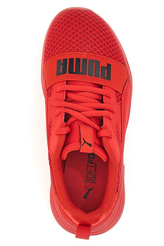 Puma Wired Run Pure Kinder-Sneaker in Rot
