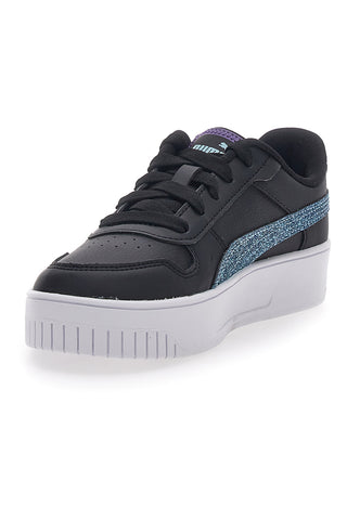 Schwarze Sneakers mit Glitzer Puma Carina Street Deep Diva PS