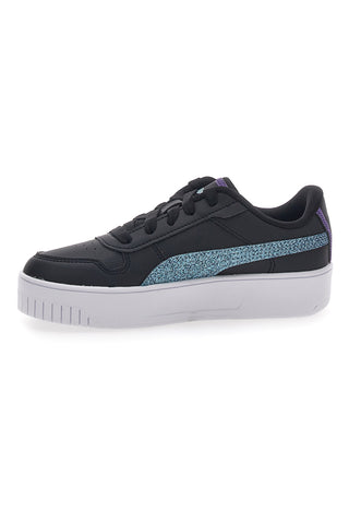 Schwarze Sneakers mit Glitzer Puma Carina Street Deep Diva PS
