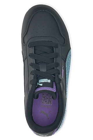 Schwarze Sneakers mit Glitzer Puma Carina Street Deep Diva PS