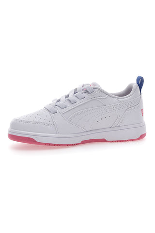 Sneakers Bianche e Rosa Con Fascia Laterale Puma Rebound V6 Lo Deep Ac Ps