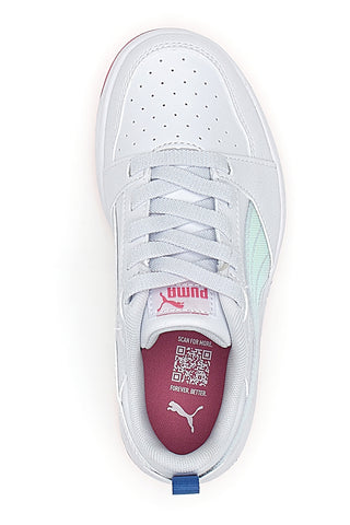 Sneakers Bianche e Rosa Con Fascia Laterale Puma Rebound V6 Lo Deep Ac Ps