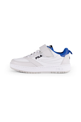 Weiße Fila Rega Kinder-Sneaker mit Klettverschluss