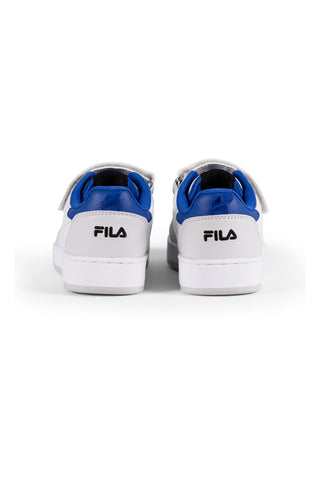 Weiße Fila Rega Kinder-Sneaker mit Klettverschluss