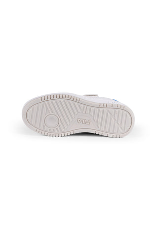 Weiße Fila Rega Kinder-Sneaker mit Klettverschluss
