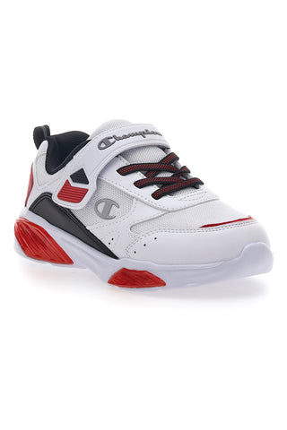 Weiße und rote Turnschuhe mit Lichtern Champion Wave B PS
