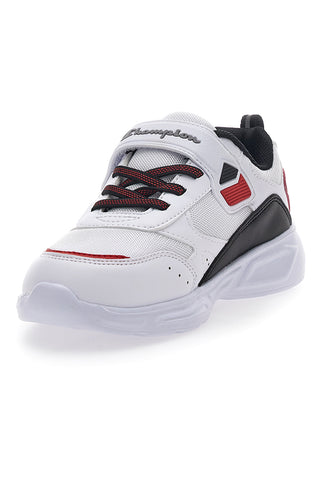 Weiße und rote Turnschuhe mit Lichtern Champion Wave B PS
