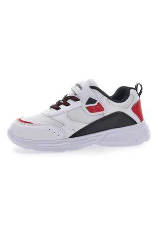 Weiße und rote Turnschuhe mit Lichtern Champion Wave B PS