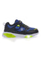 Schwarze und blaue Turnschuhe mit Lichtern Champion Wave B PS